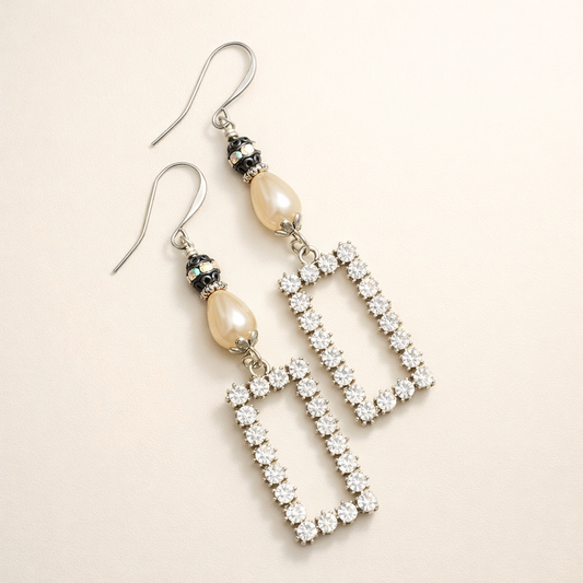 Silver Screen Radiance Earrings